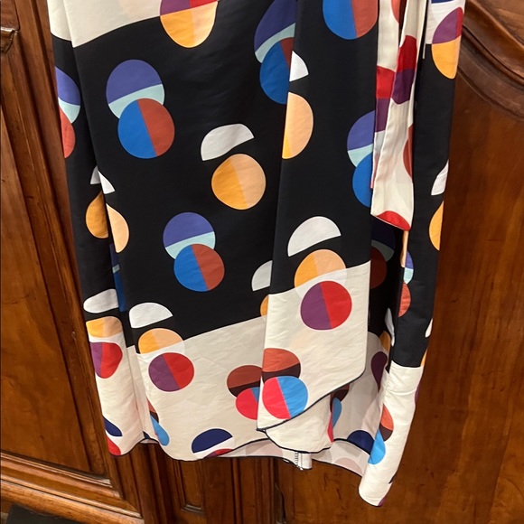 🎉Host Pick🎉 Eva Franco Multicolor Geometric Wrap Dress - Picture 5 of 8